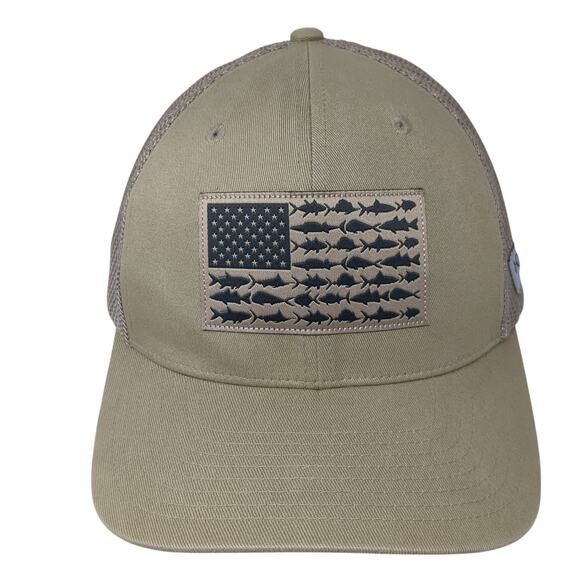Performance Fishing Gear Fitted Baseball Cap Brown One Size Mesh Back Columbia - Picture 1 of 9